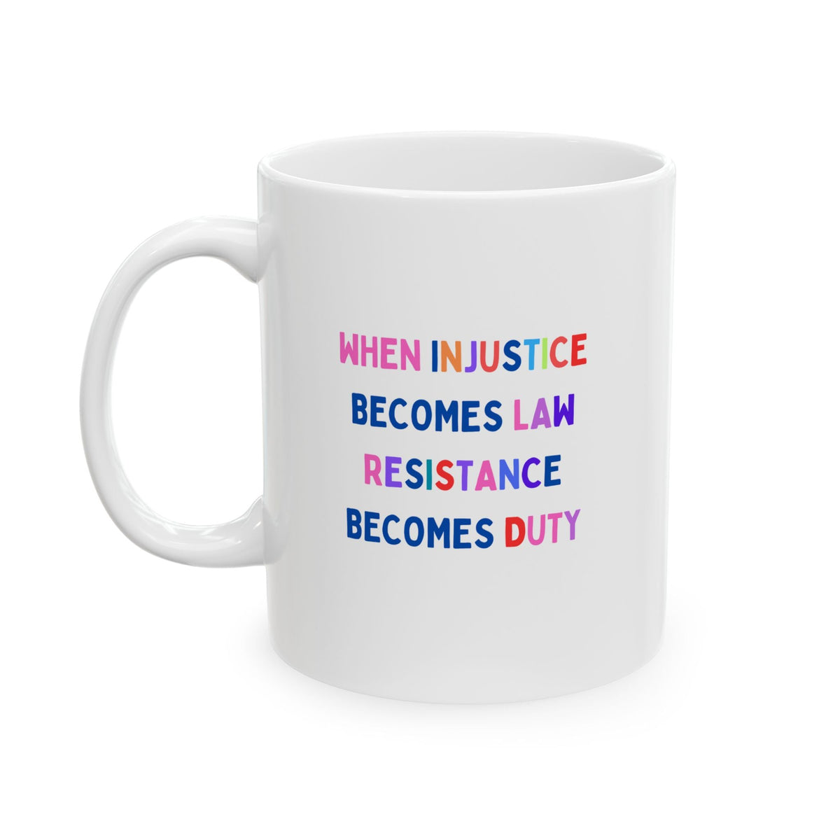 "Resistance" Ceramic Mug, (11oz)