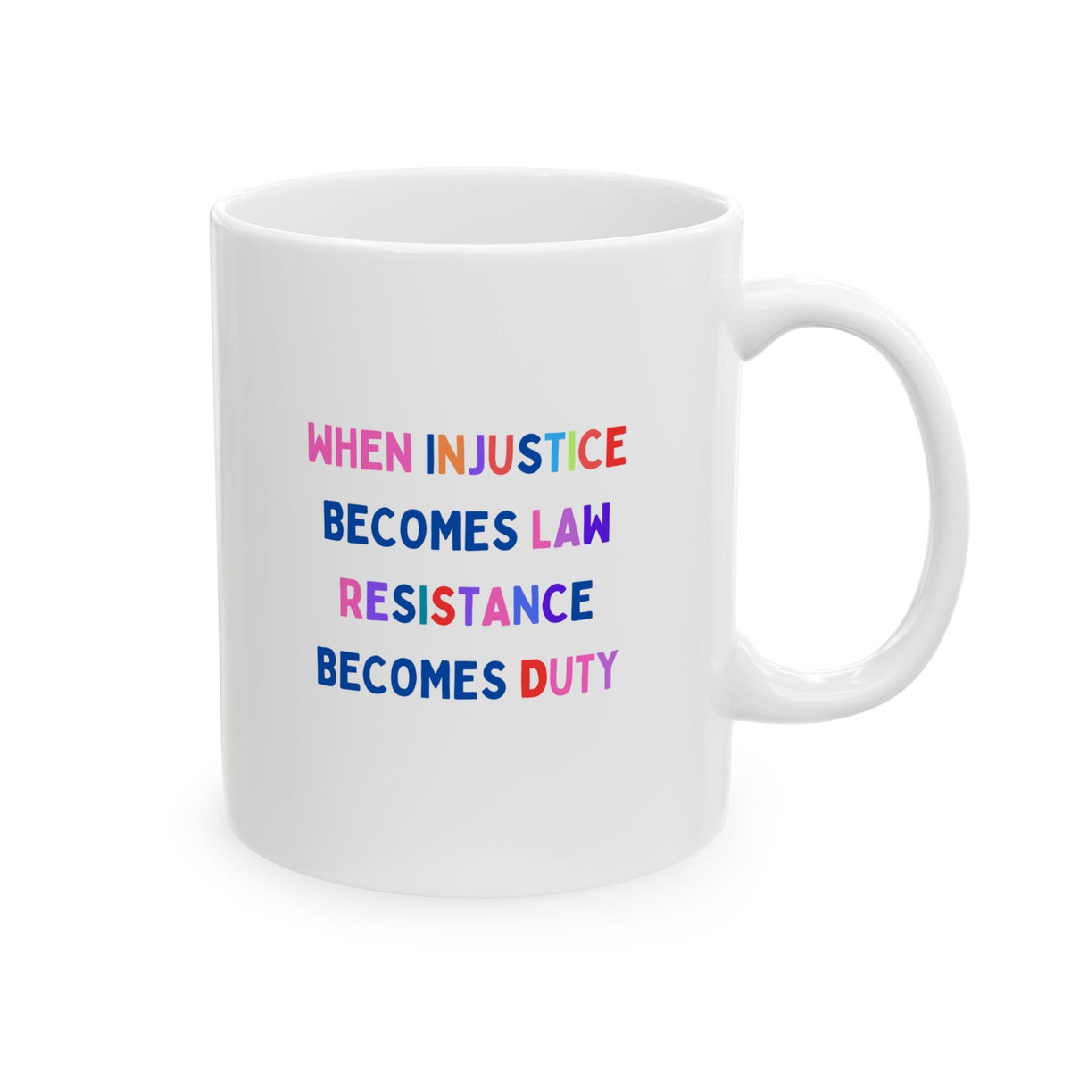 "Resistance" Ceramic Mug, (11oz)