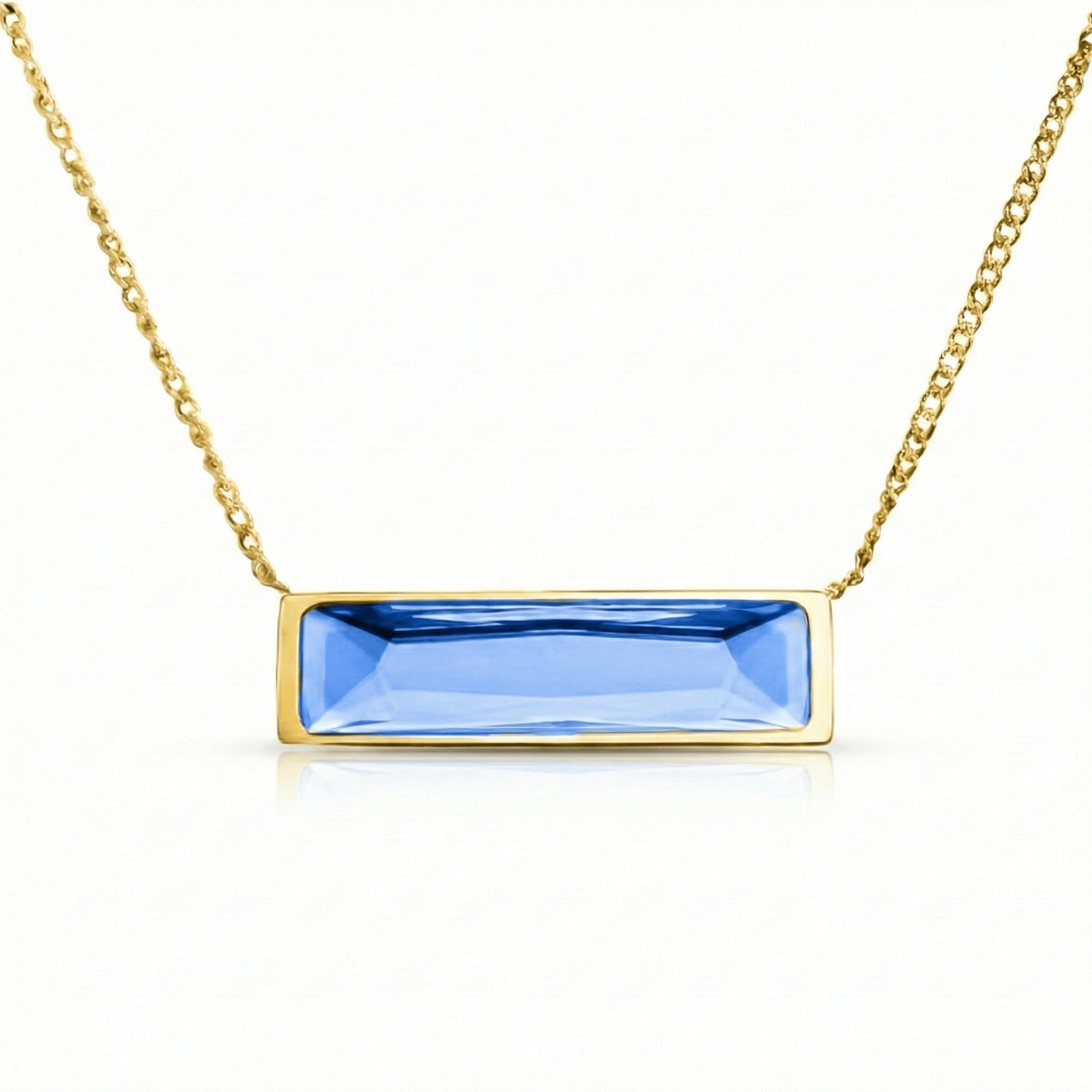 Aurora Crystal Bar Necklace
