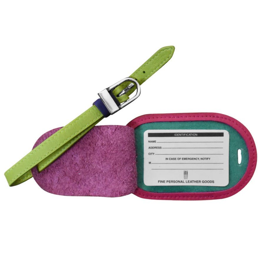 Round Leather Luggage Tag