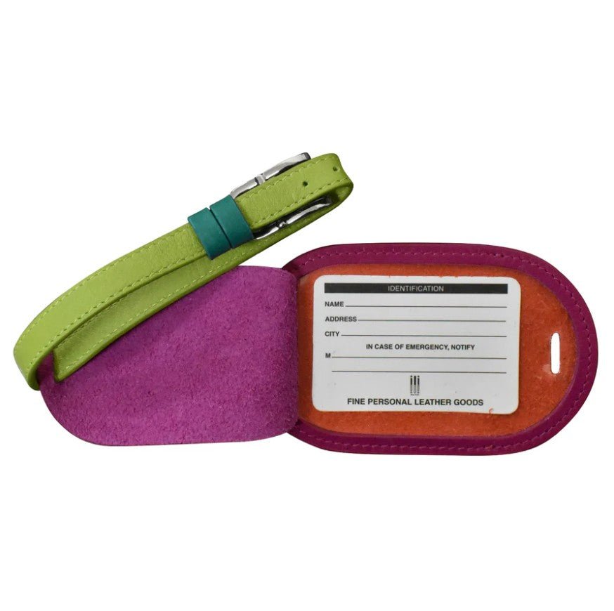 Round Leather Luggage Tag