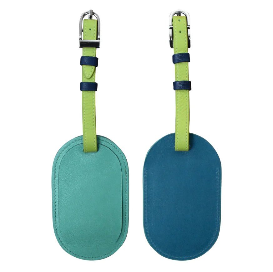 Round Leather Luggage Tag