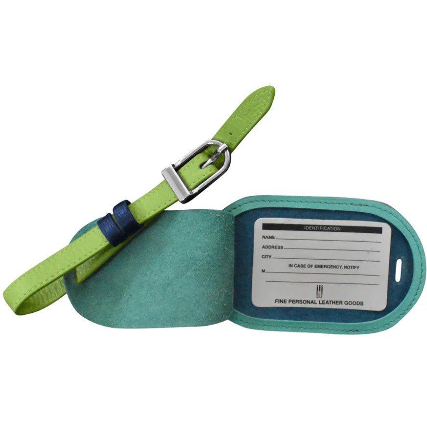 Round Leather Luggage Tag