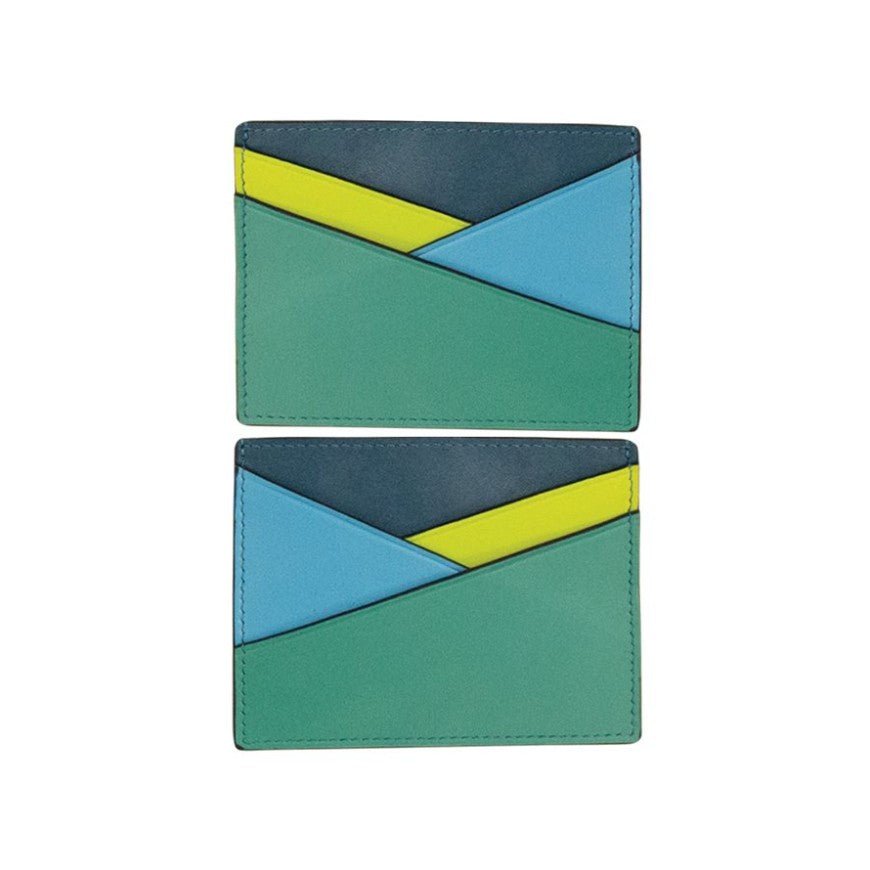 Asymmetric Leather Card Holder
