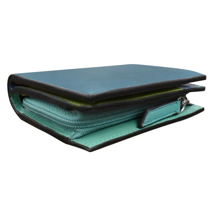 Small Leather Snap Wallet
