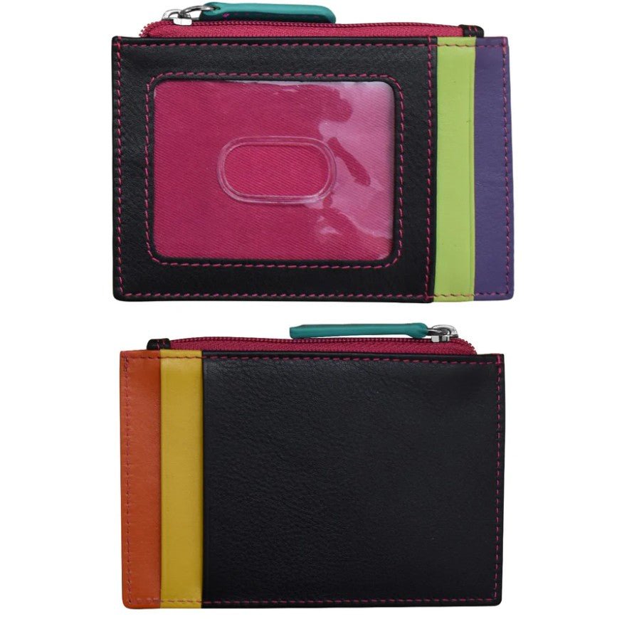 Leather Zip Pocket ID / Card Holder