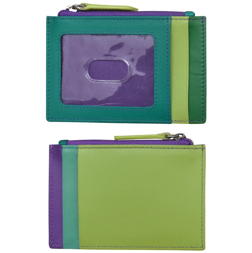 Leather Zip Pocket ID / Card Holder