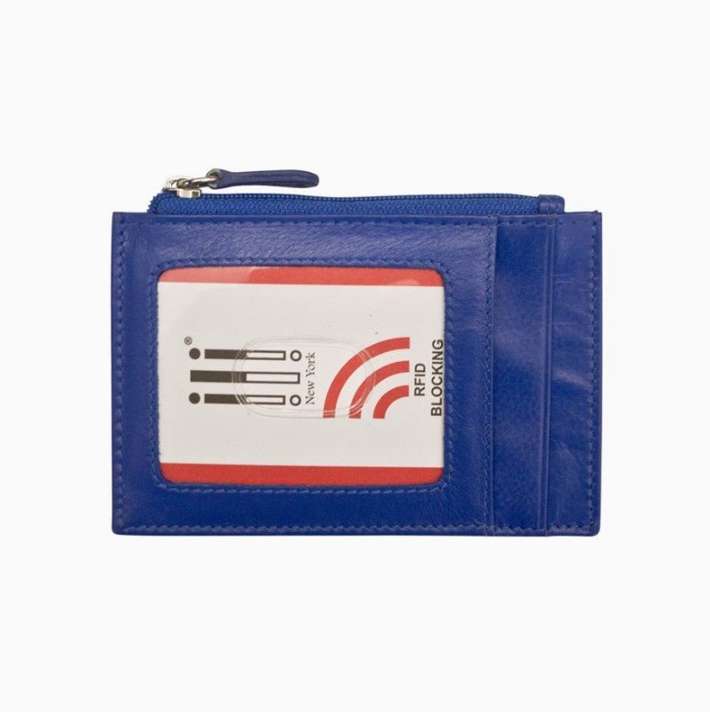 Leather Zip Pocket ID / Card Holder