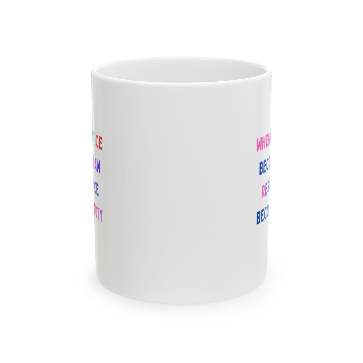 "Resistance" Ceramic Mug, (11oz)