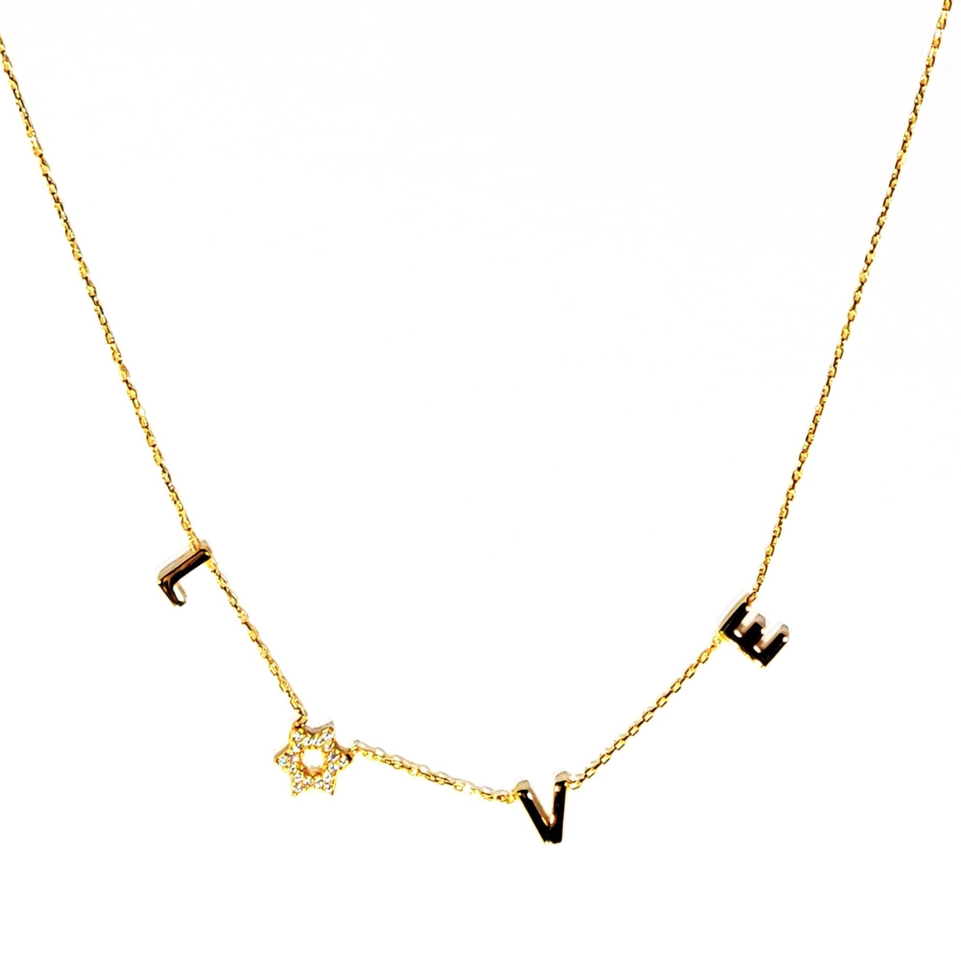 "Love" Star Necklace