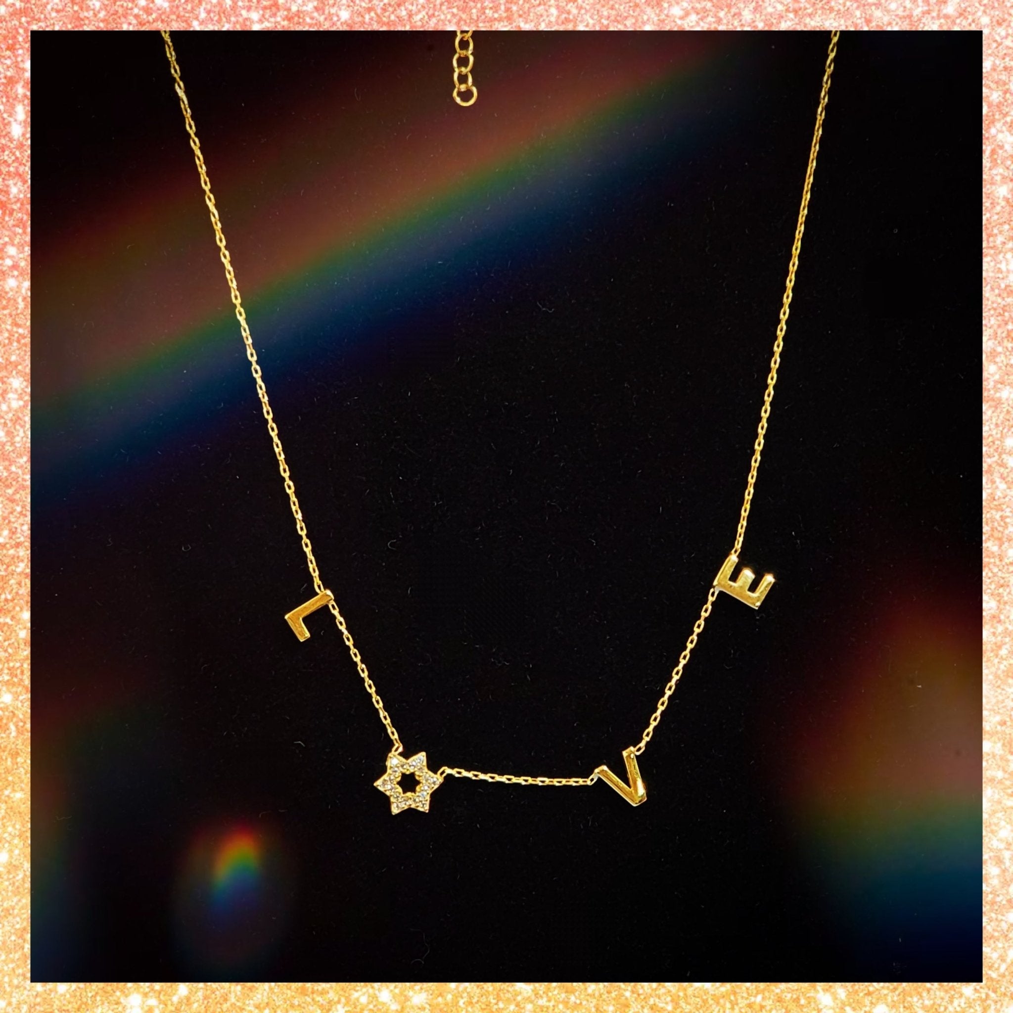 "Love" Star Necklace