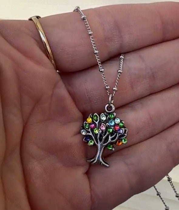Crystal Tree of Life Necklace