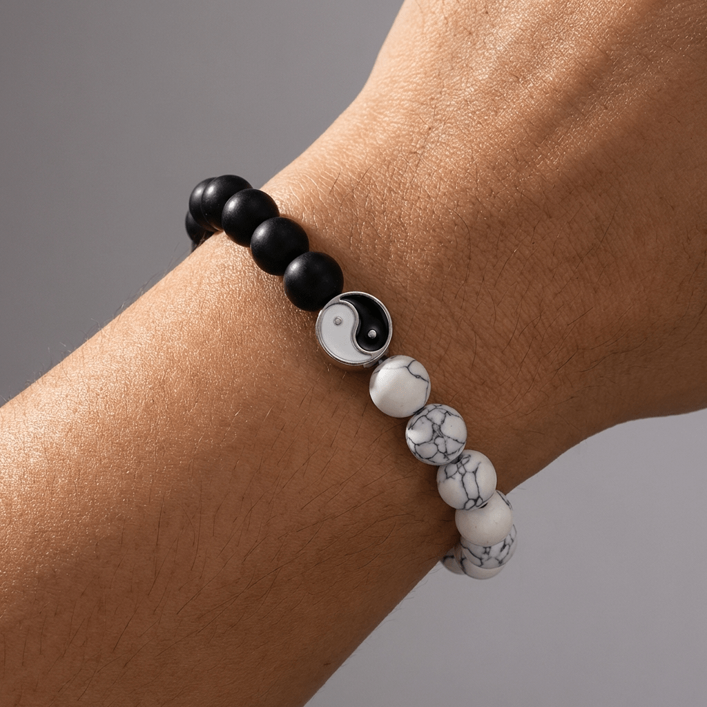 Yin & Yang Balance Bead Bracelet
