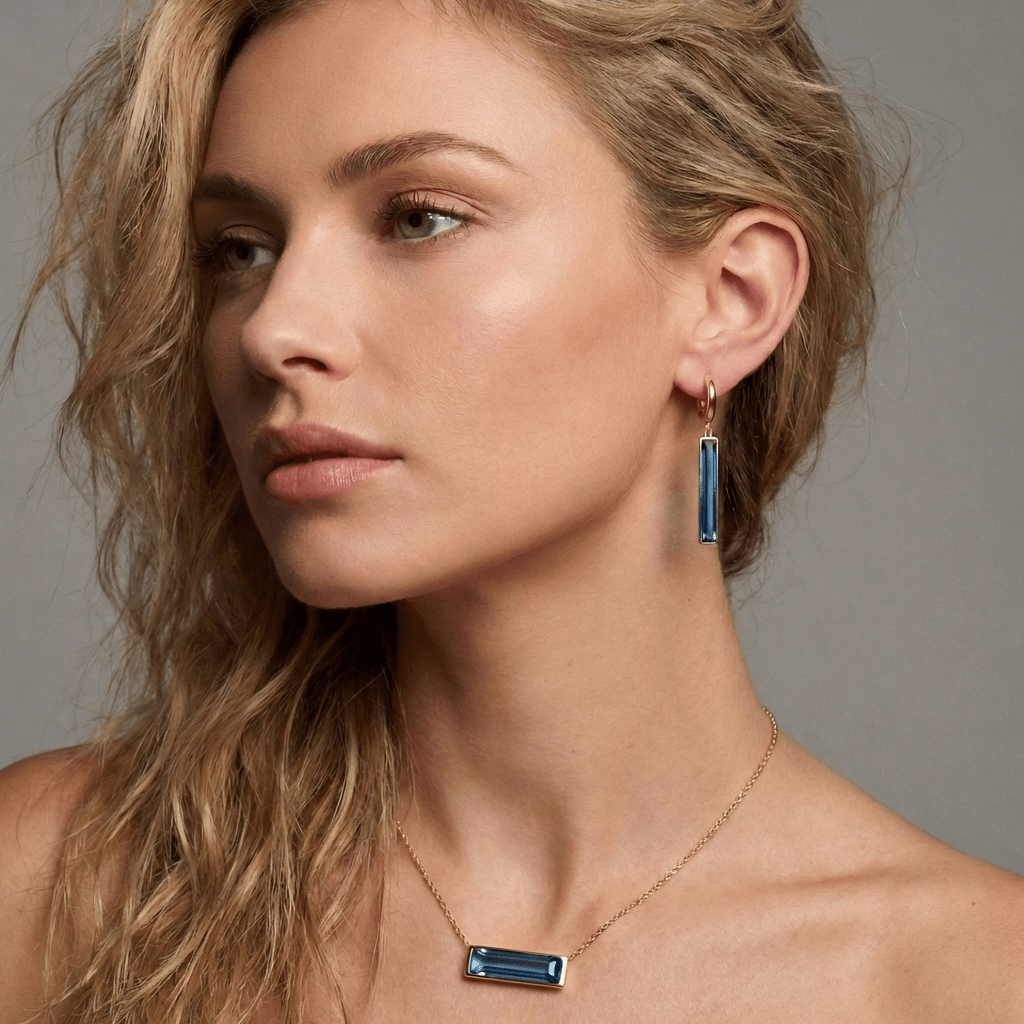 Aurora Crystal Bar Necklace