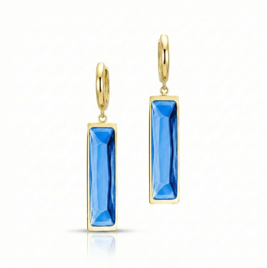 Aurora Crystal Bar Earrings