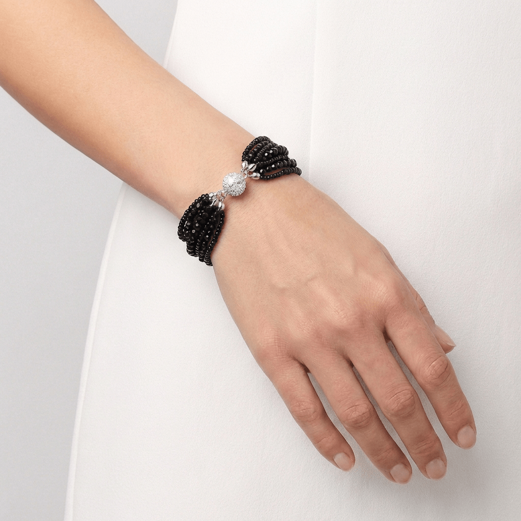 Crystal Bead Multi-strand Bracelet