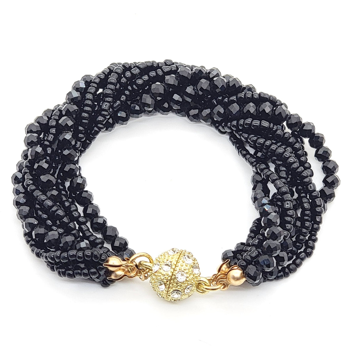 Crystal Bead Multi-strand Bracelet