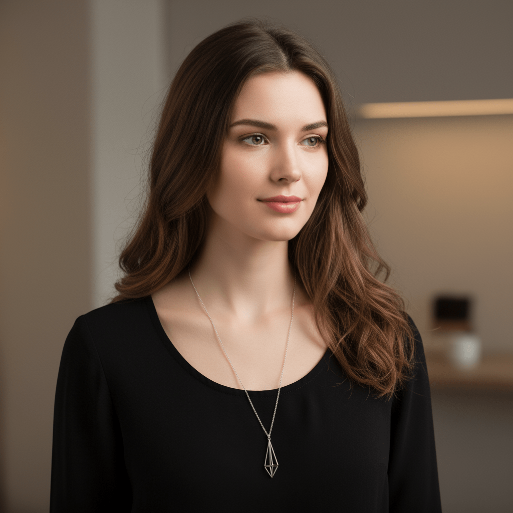 3D Diamond Necklace