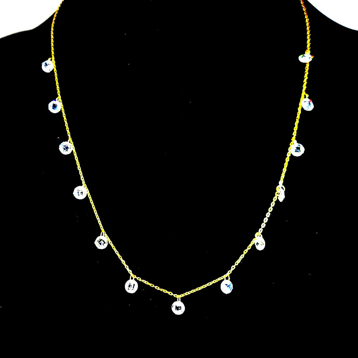 Zirconia Droplet Necklace