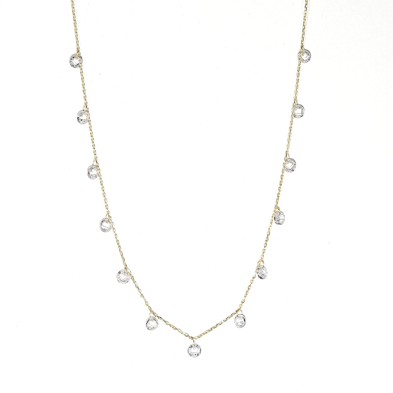 Zirconia Droplet Necklace
