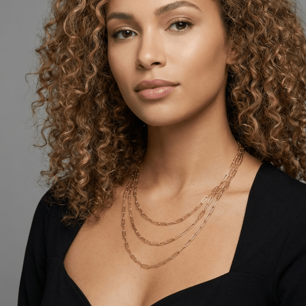 Gold Vermeil Paperclip Chain Necklace