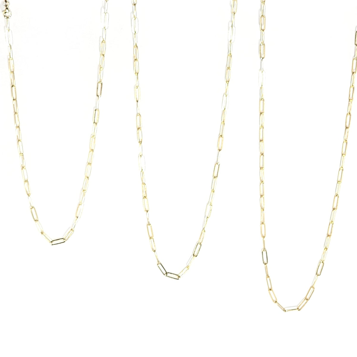 Gold Vermeil Paperclip Chain Necklace