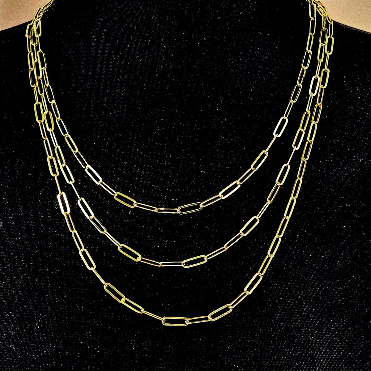 Gold Vermeil Paperclip Chain Necklace