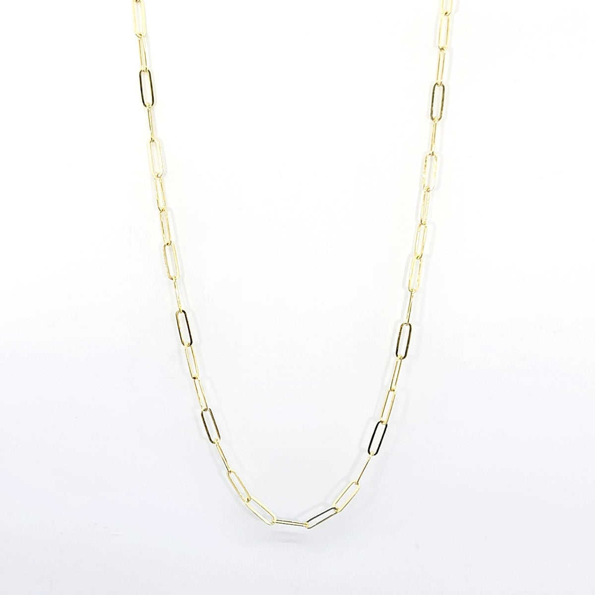 Gold Vermeil Paperclip Chain Necklace