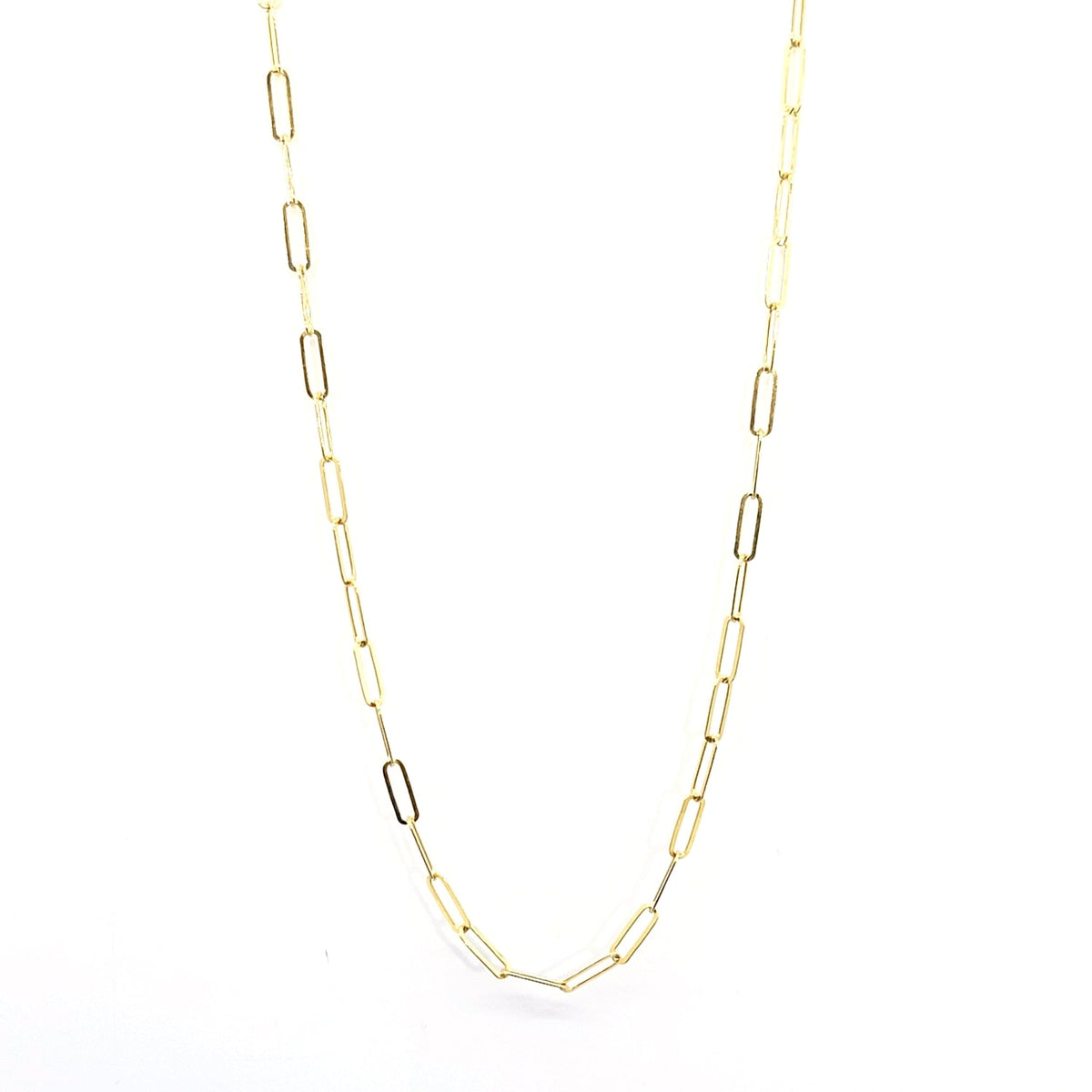 Gold Vermeil Paperclip Chain Necklace