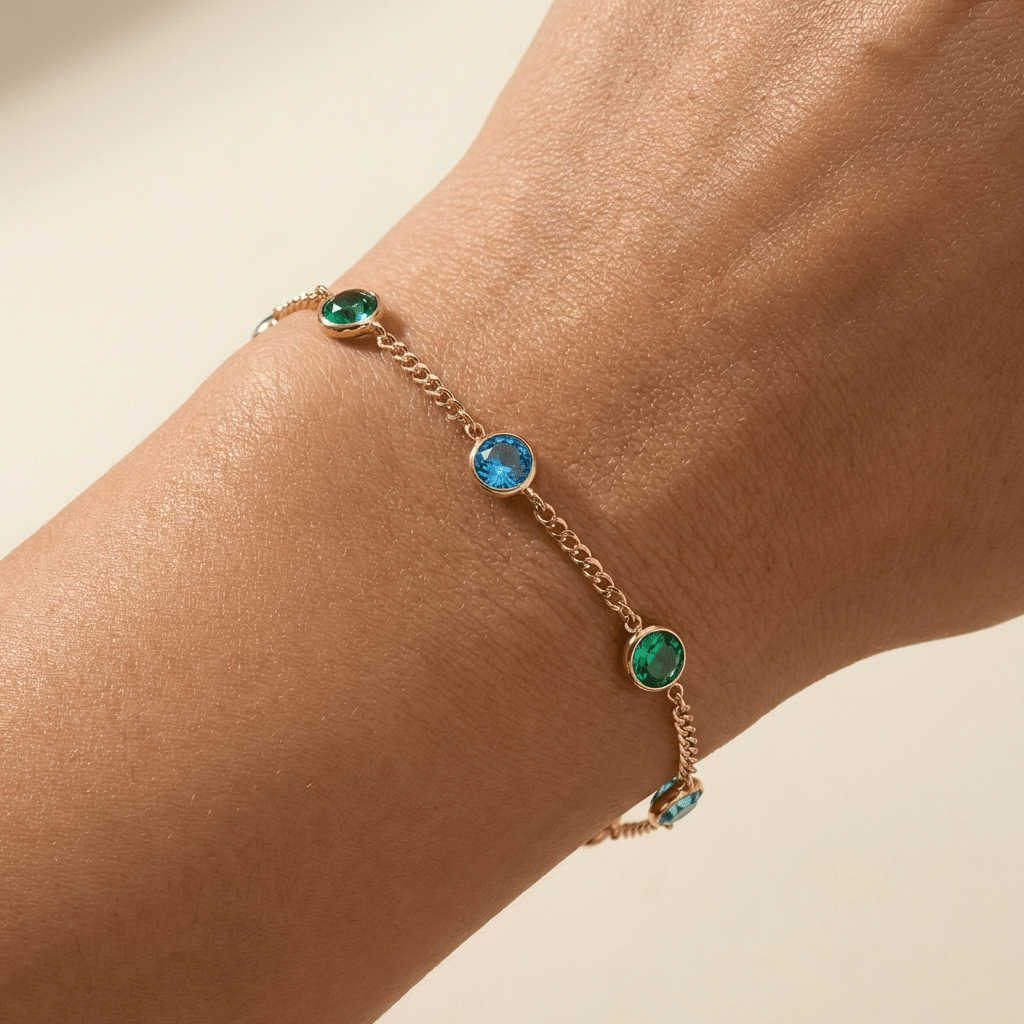 Multi-Color Aurora Crystal Bracelet