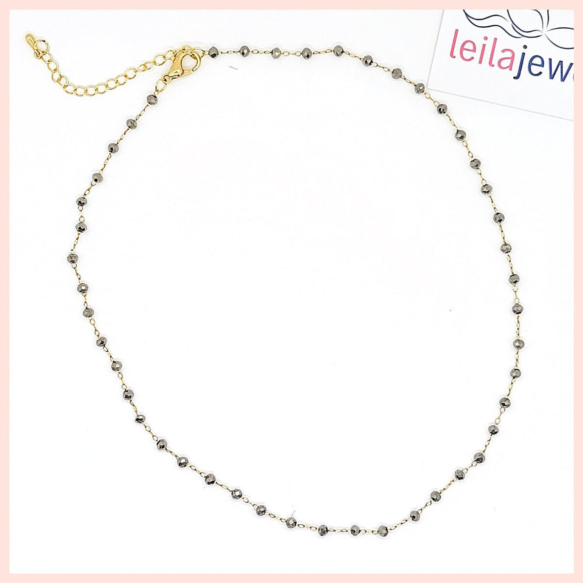 Tiny Crystal Choker Necklace