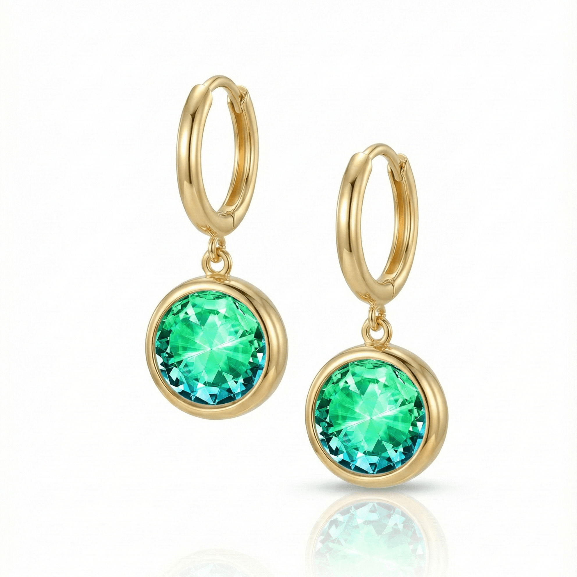 Eclipse Hoop Crystal Earrings