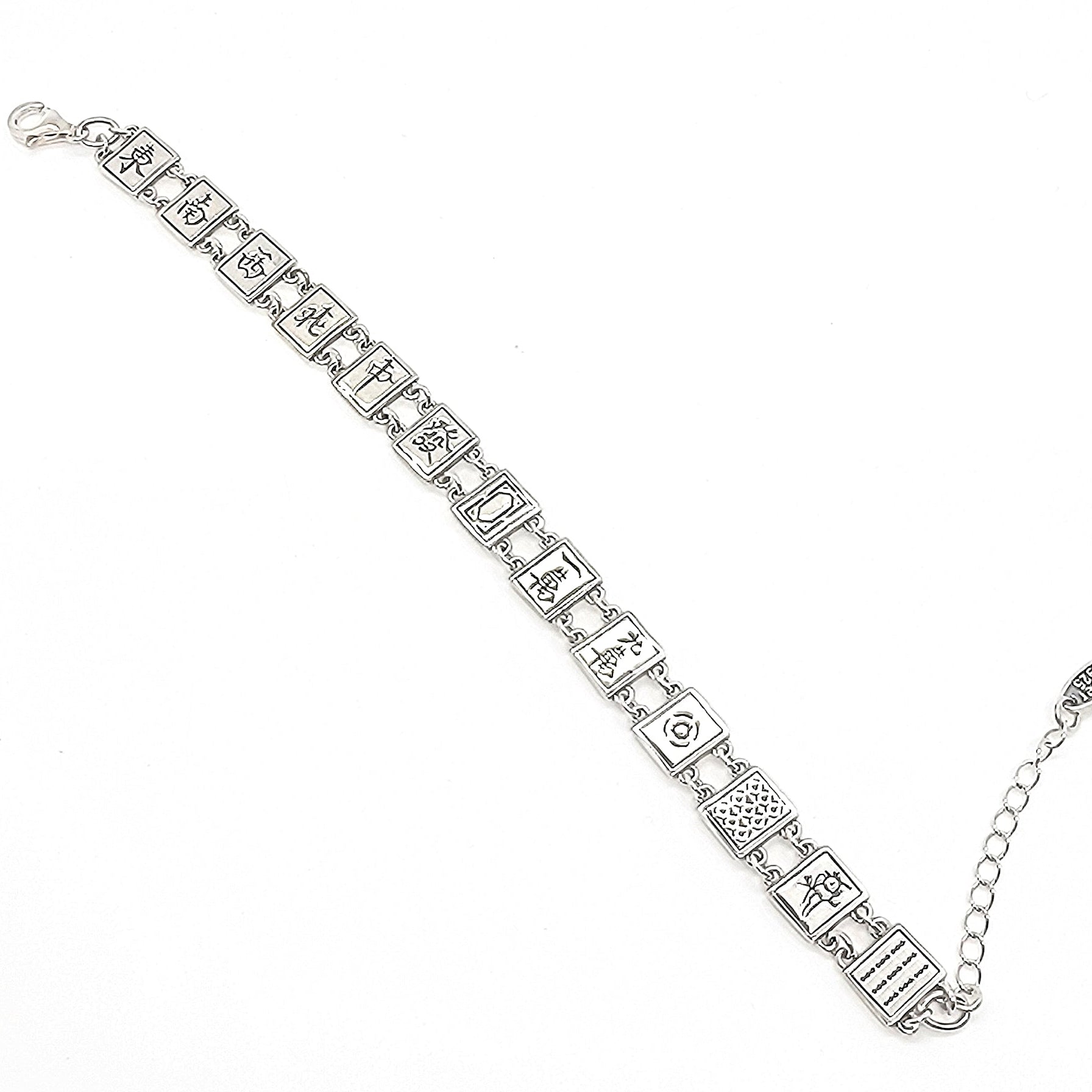 Sterling Silver Mah Jongg Bracelet