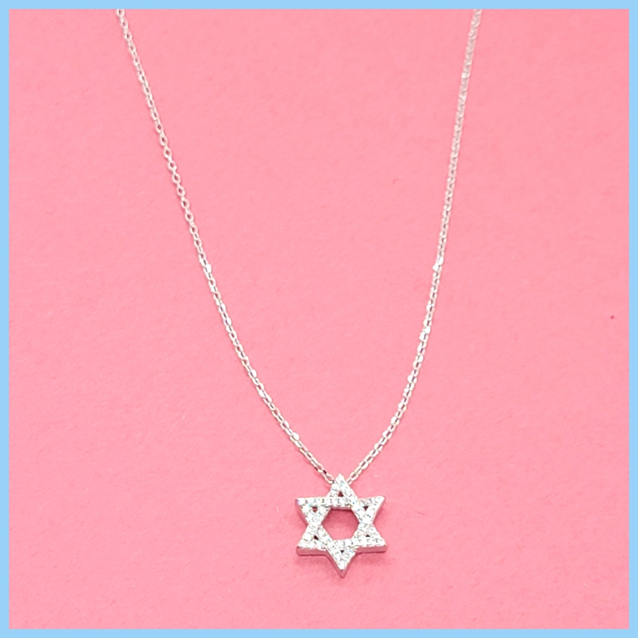 Pavé Star of David Necklace