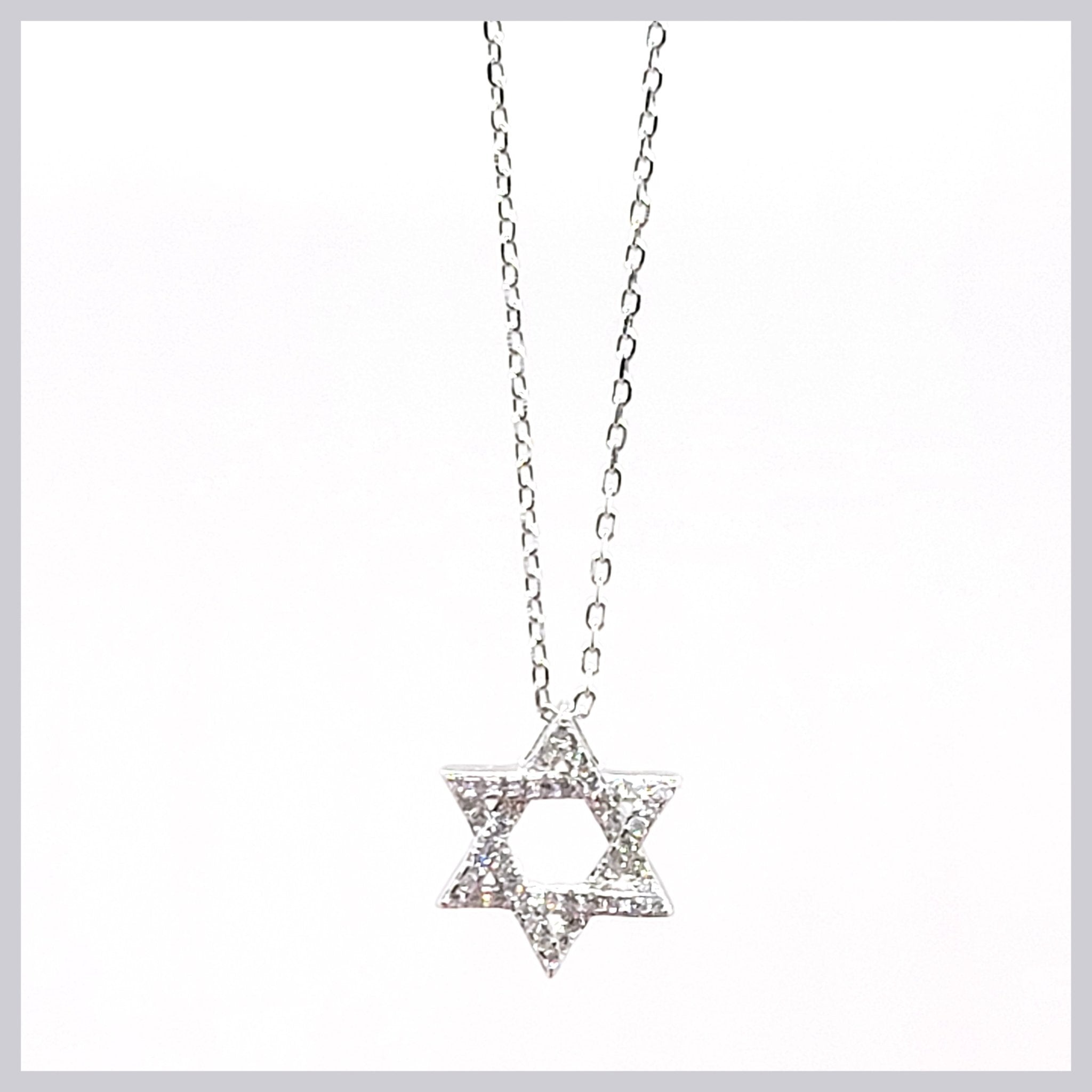 Pavé Star of David Necklace
