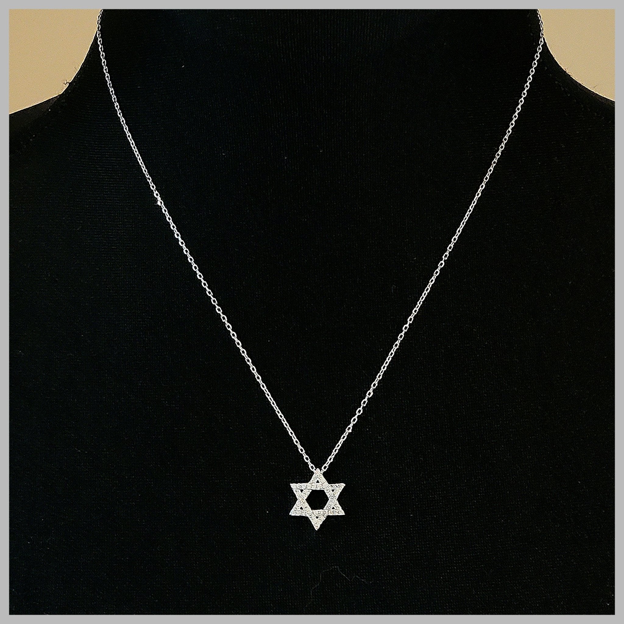 Pavé Star of David Necklace