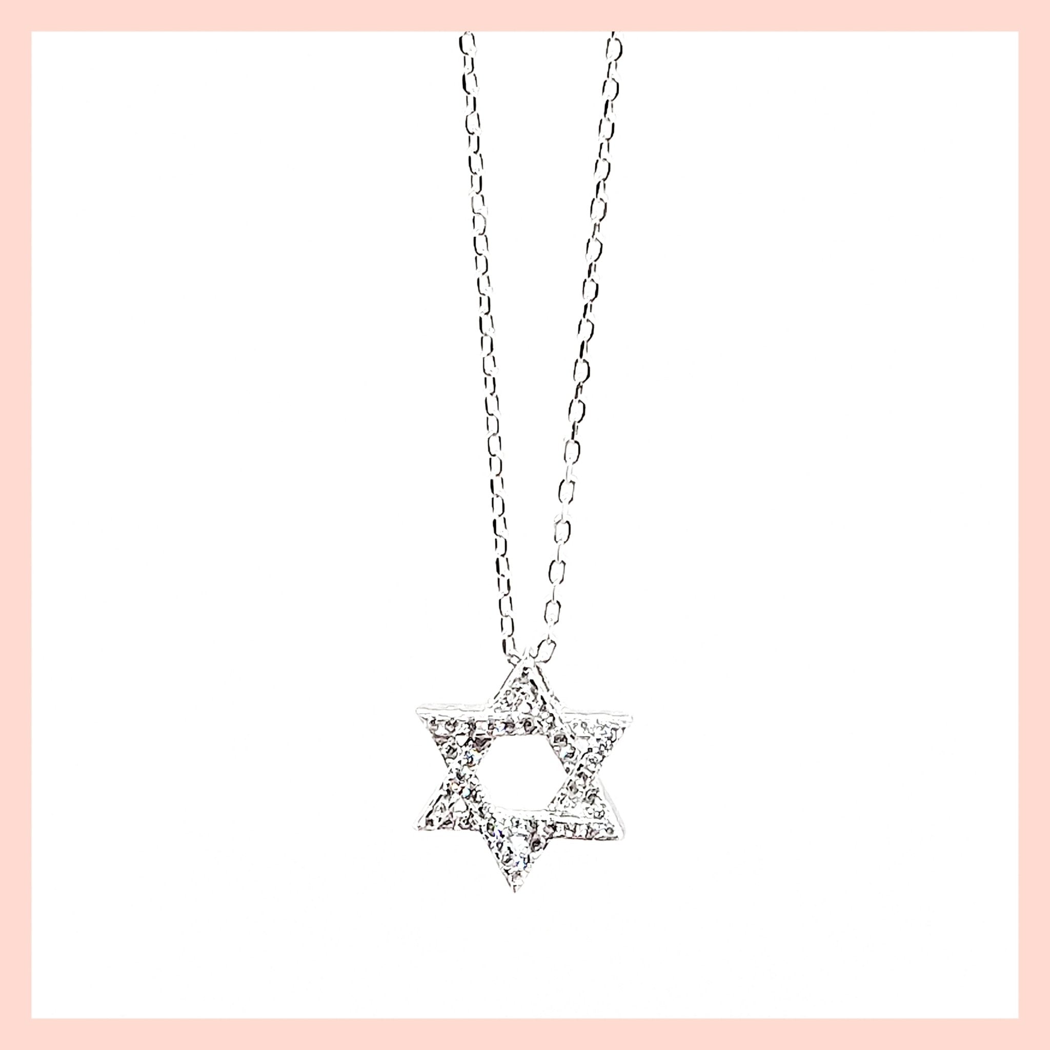Pavé Star of David Necklace