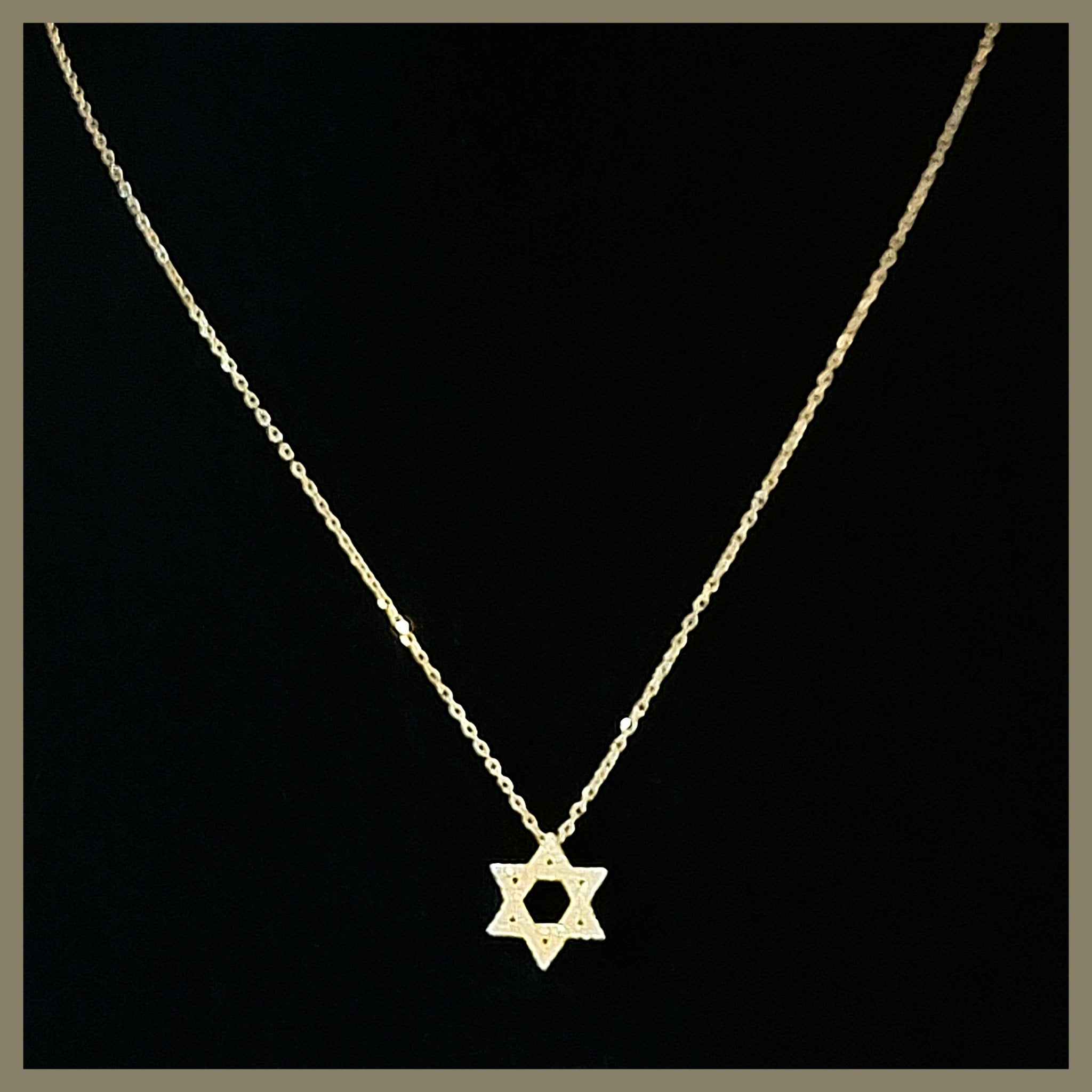Pavé Star of David Necklace