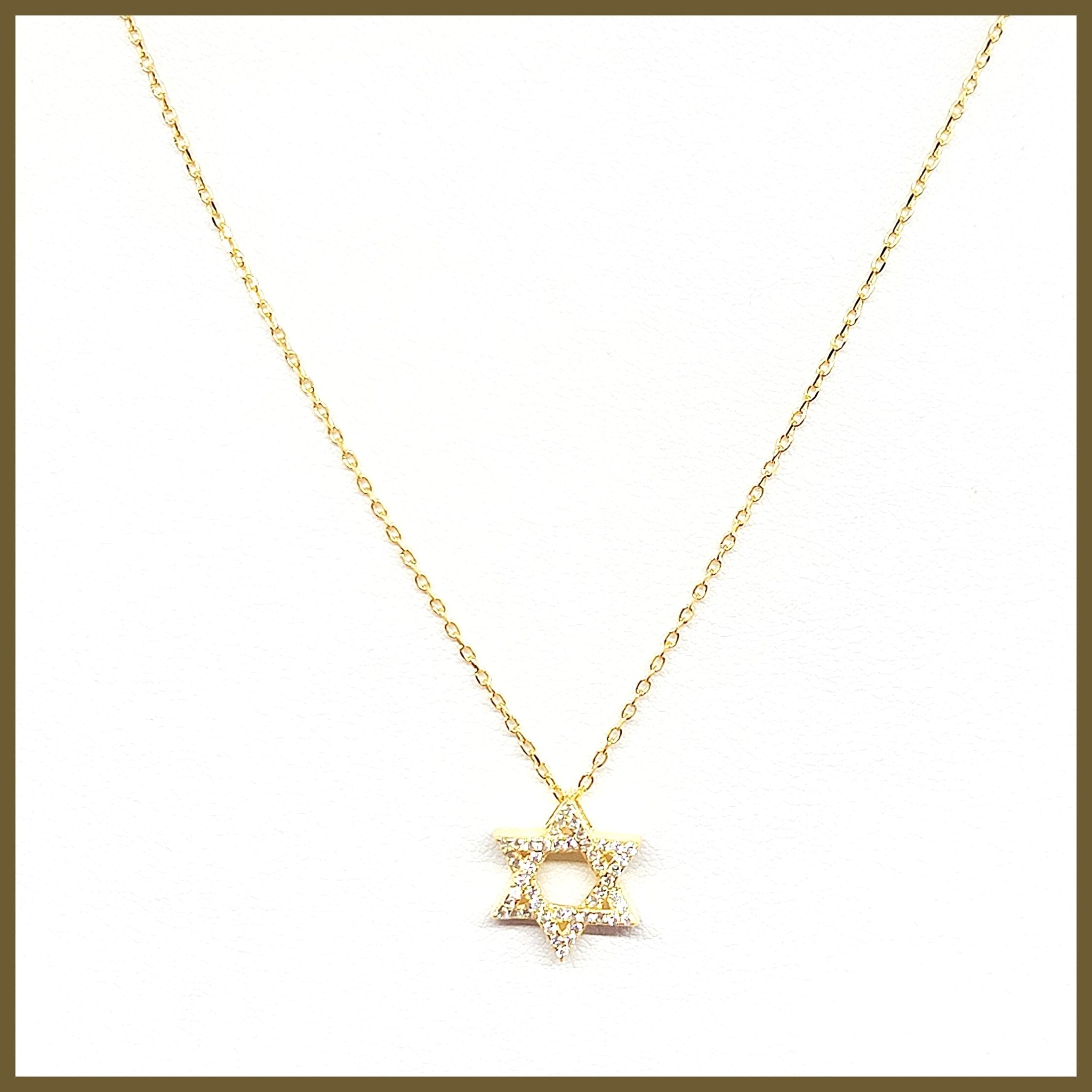 Pavé Star of David Necklace