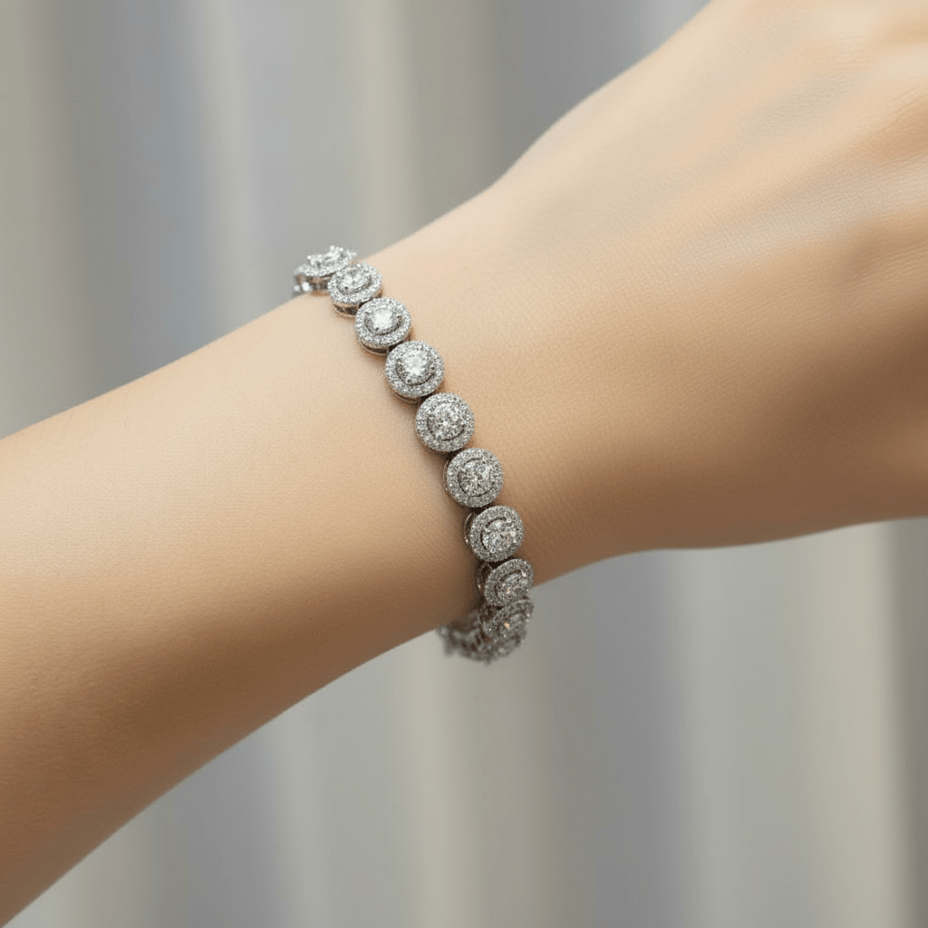 Sterling Silver Zirconia Tennis Bracelet