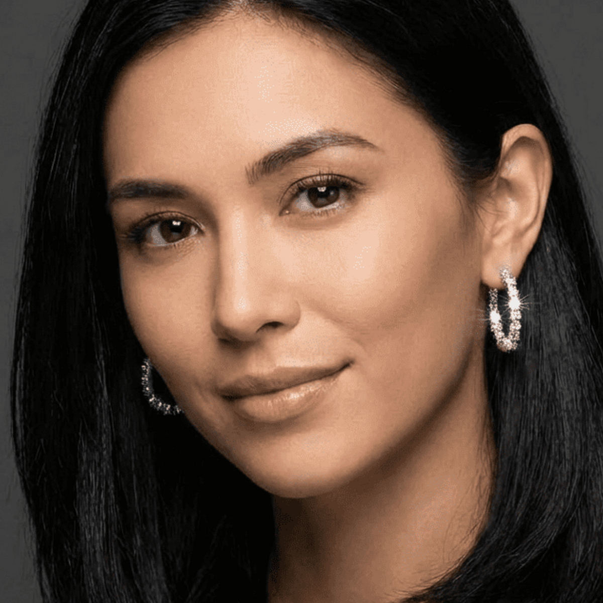 Inside and Out Sparkle Hoop Earrings