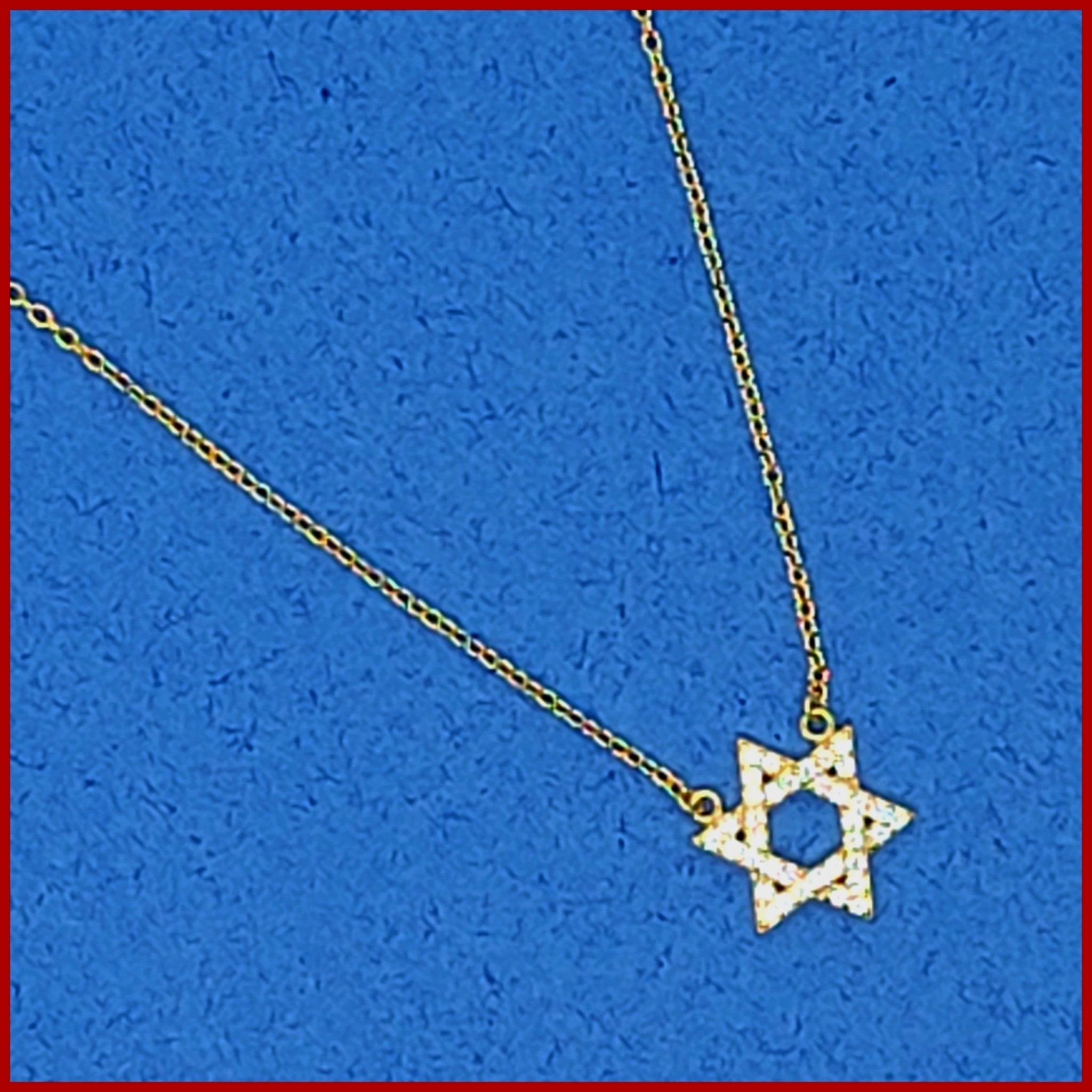 Sterling Pavé Star of David Necklace
