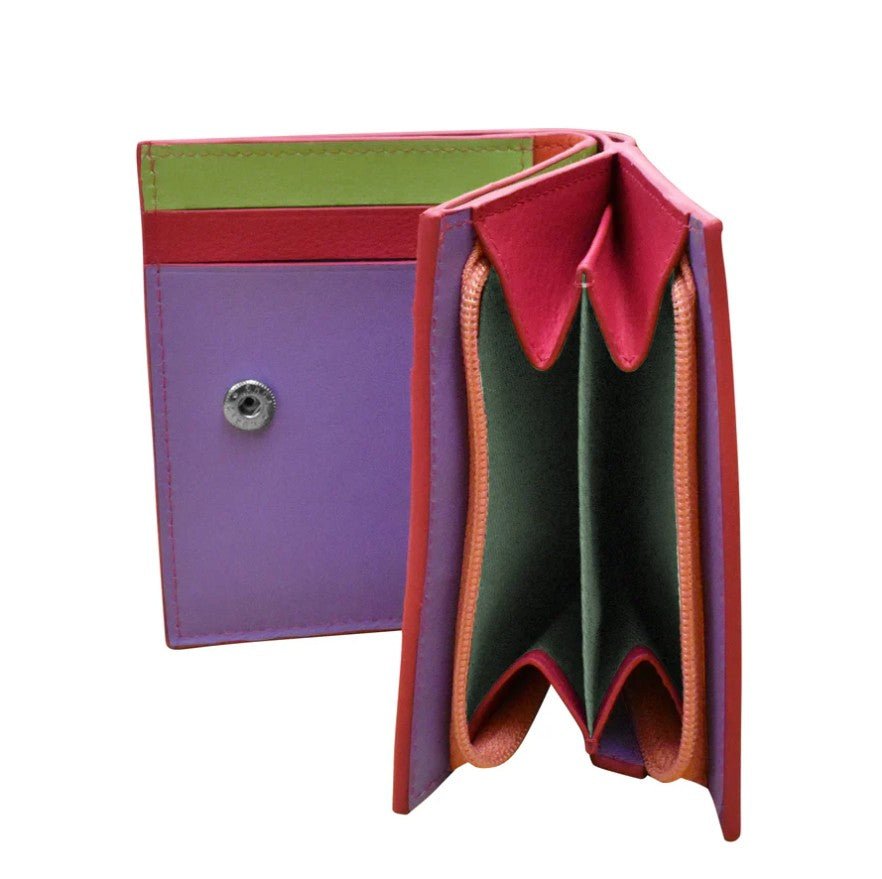 Small Leather Snap Wallet
