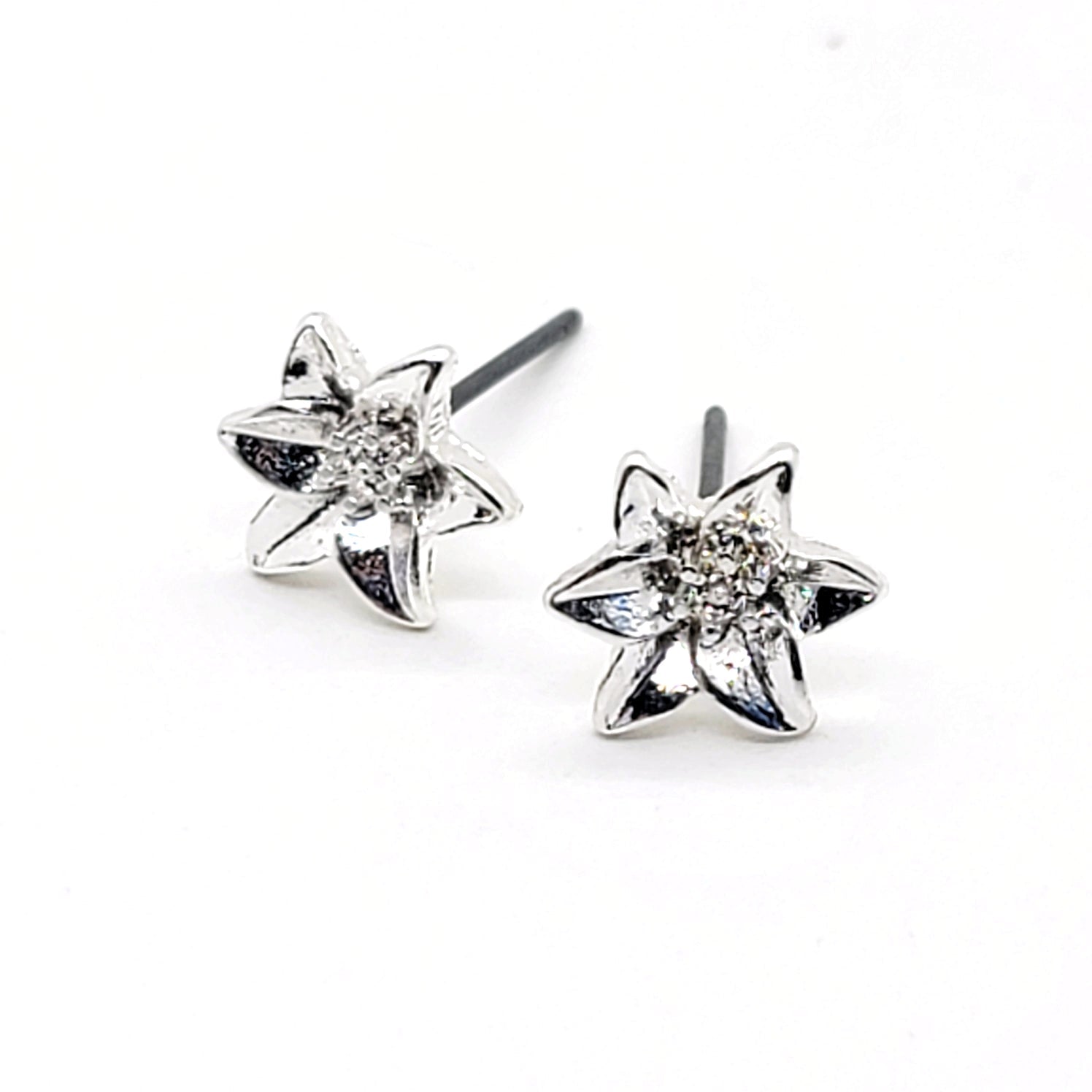 Iris Stud Art Earrings