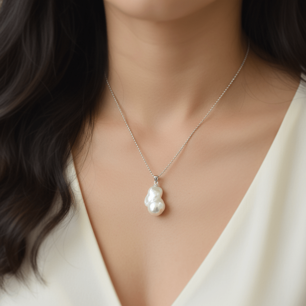 Baroque Pearl Pendant Necklace