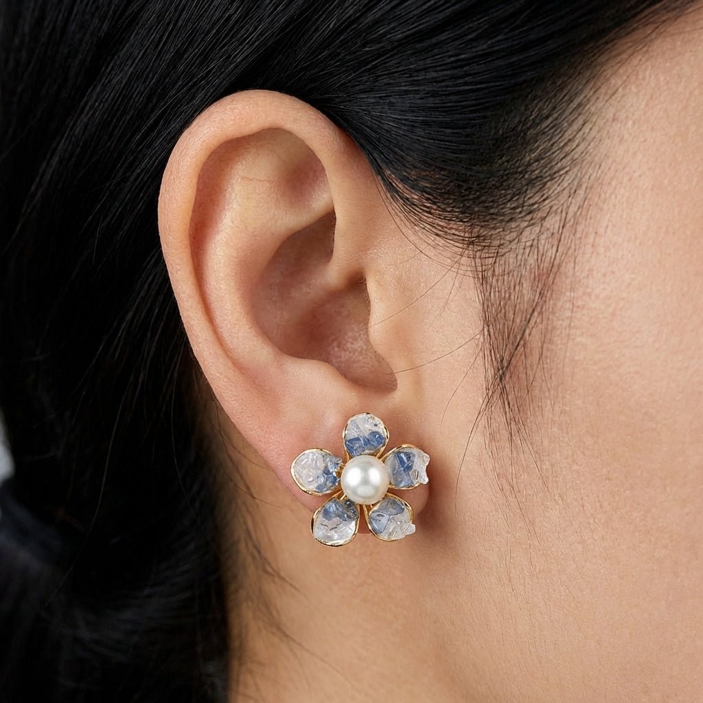 Cherry Blossom Pearl Earrings