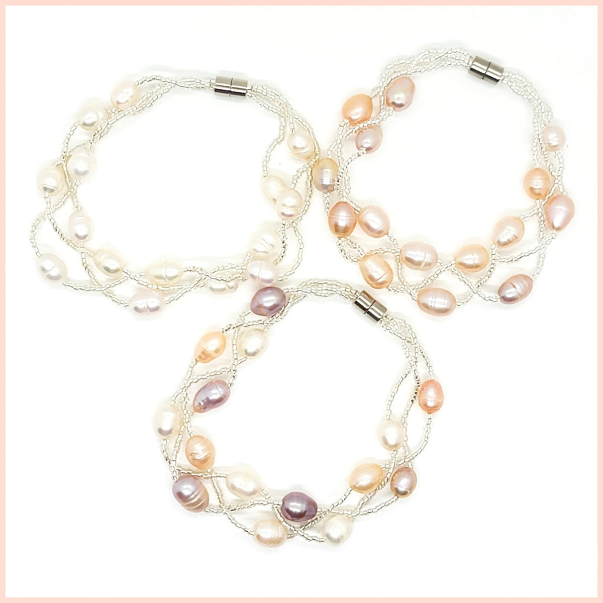 Woven Pearl Bracelet