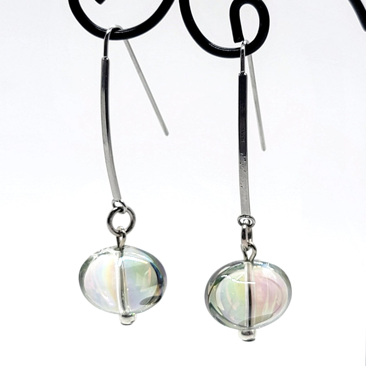 Glass Bubble Drop Earrings