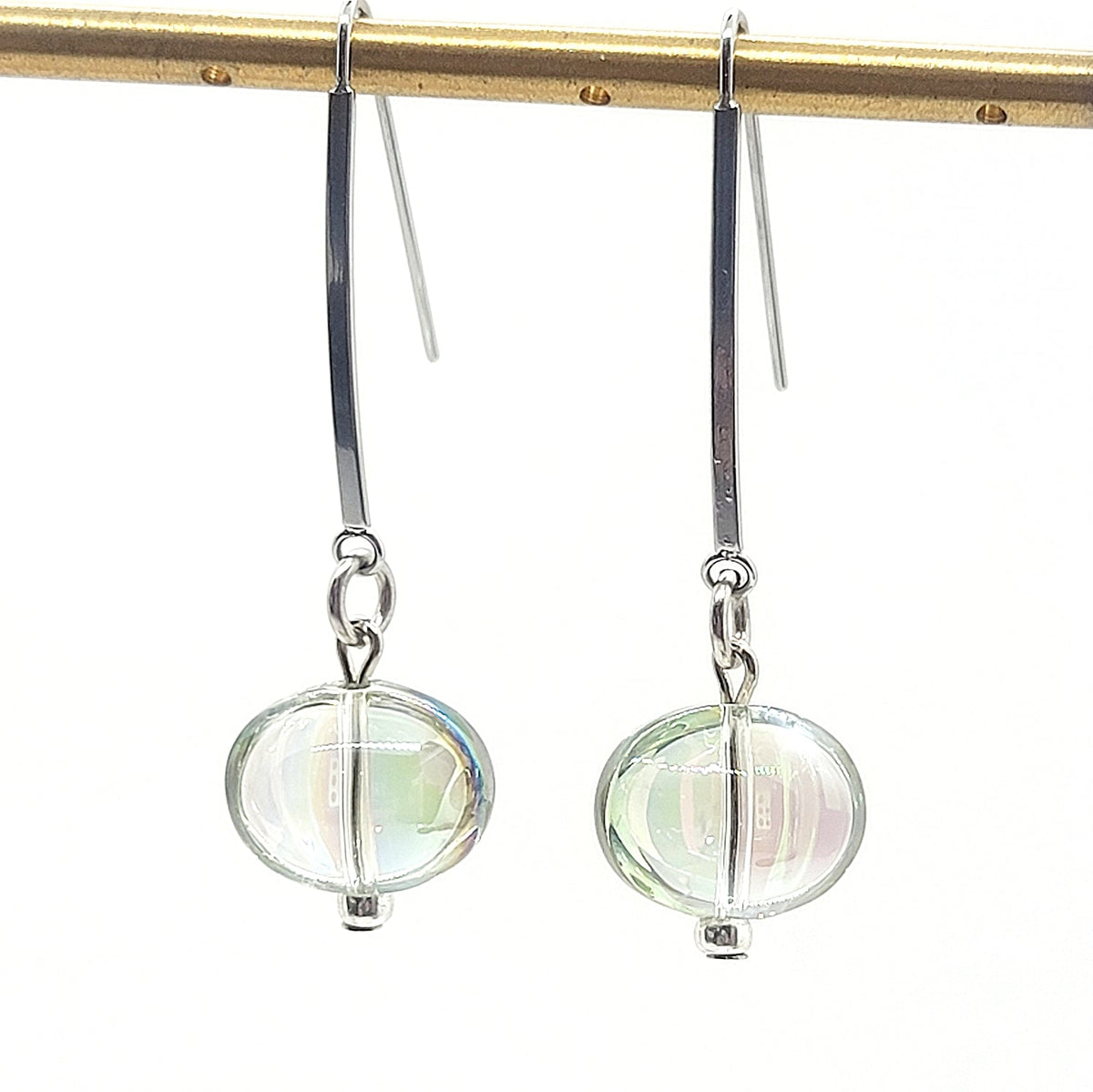 Glass Bubble Drop Earrings