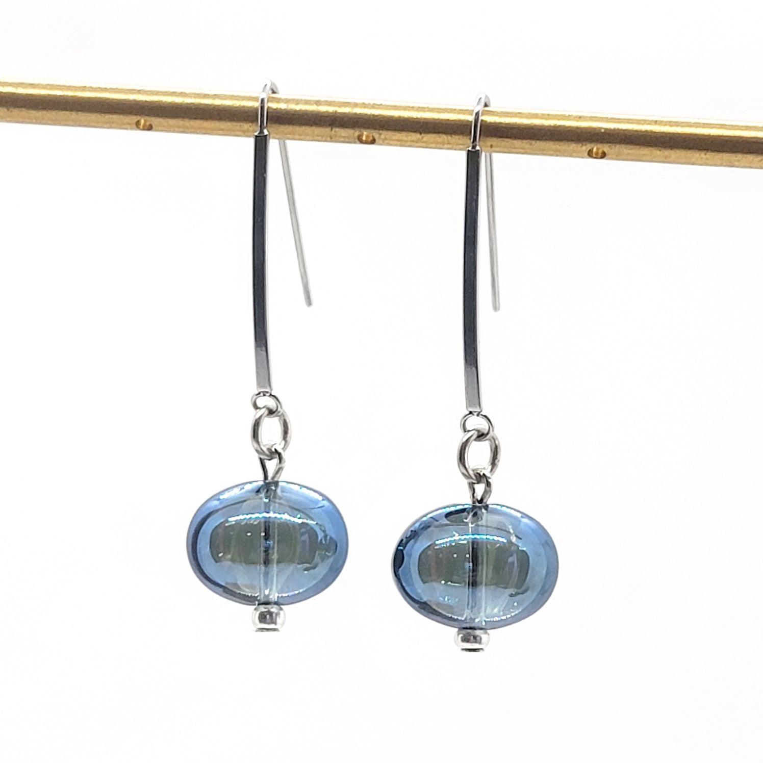 Glass Bubble Drop Earrings